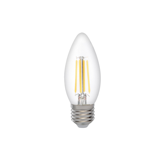 Лампа светодиодная декоративная PLED OMNI C35 8w E27 3000K CL image