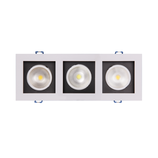 Светильник светодиодный встраиваемый PSP-S213 3x8w 4000K 55° White IP40 image