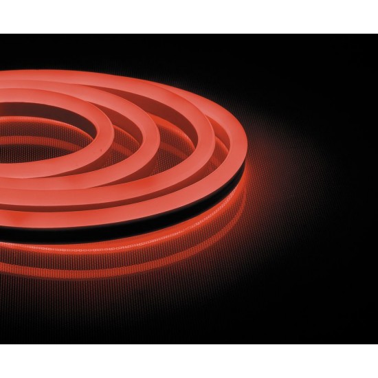 Лента светодиодная неоновая 220V FERON LS721, 144*SMD2835, 12W/m, IP67, (красный), в комплекте 1 сетевой шнур, 1 заглушка, 1 коннектор, кратность резки 1000мм, раб.t -40°C...+40°C, бобина 50 метров*25мм*15 мм картинка