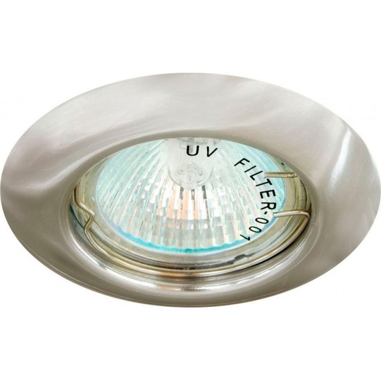 Светильник потолочный встраиваемый (ИВО) FERON DL13, под лампу MR16 G5.3, титан, круг, 80*80*30 мм, монтажн.отв. 52*65мм, мм,  корпус металл, неповоротный image