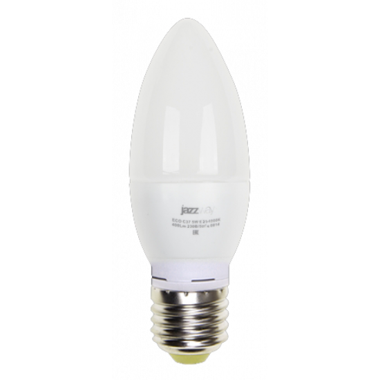 Лампа светодиодная PLED- ECO-C37 5w E27 3000K foto