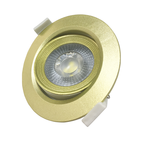 Светильник светодиодный встраиваемый PSP-R 9044 7w 4000K 38° GOLD IP40 фотография