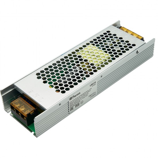 Трансформатор электронный для светодиодной ленты 150W 24V (драйвер), LB019 фотография