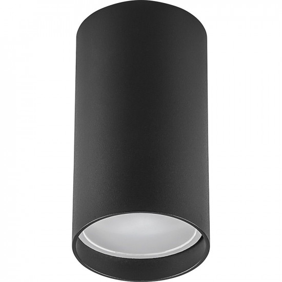 Светильник накладной под лампу, спот неповоротный (ИПО) FERON ML176, GU10 20W, 220VV, IP20, цвет черный, корпус металл, 55*55*100 изображение