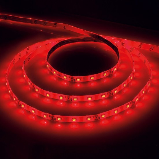 Лента светодиодная 12V FERON LS603, 60*SMD3528, 4,8W/m, IP20, (красный), кратность резки 50мм, 5000 *8 *1,22мм фото