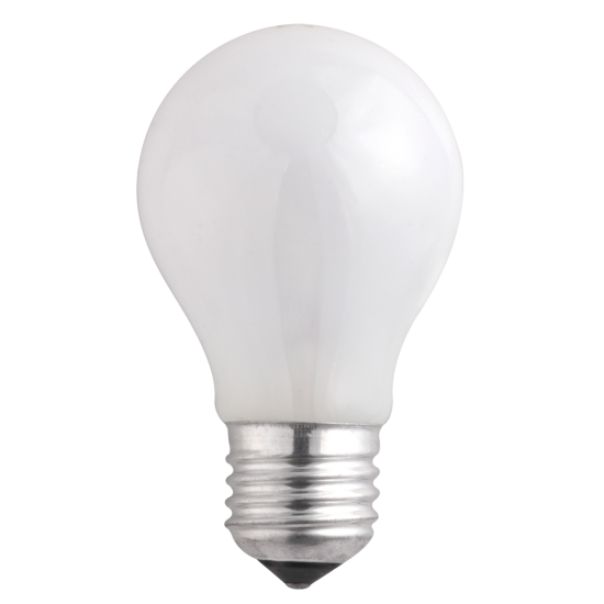 Лампа накаливания A55 240V 40W E27 frosted фото