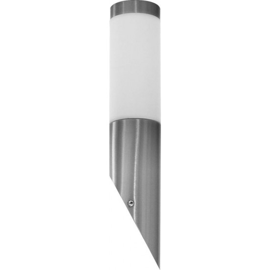 Светильник садово-парковый, серии «Техно» (НБУ) FERON DH021 18W, E27, 230V, IP44, цвет серебро, на стену вверх, 75*75*400мм image