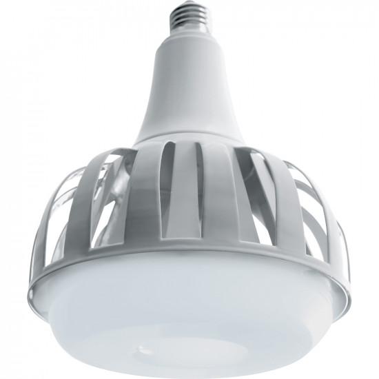 Лампа светодиодная FERON LB-651, светодиодный (промышленная), 100W 230V E27-E40 6400К (дневной), рассеиватель матовый белый, 10000Lm, угол рассеивания 330°, 224*170мм картинка