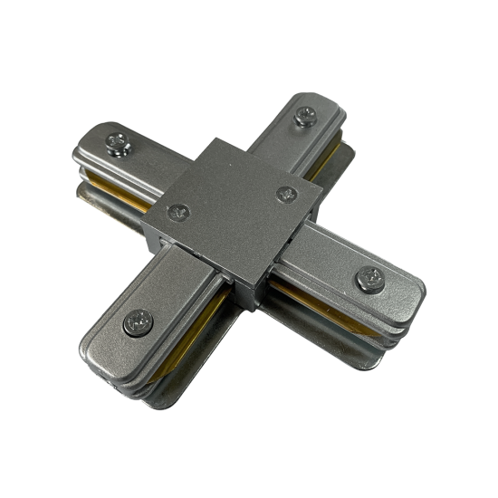 Коннектор для трековых систем PTR PTR CX-GR Коннектор серый X -обр. изображение