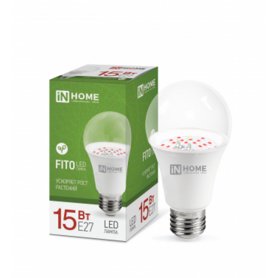 Лампа сд LED-A60-FITO 15Вт 230В Е27 IN HOME фотография